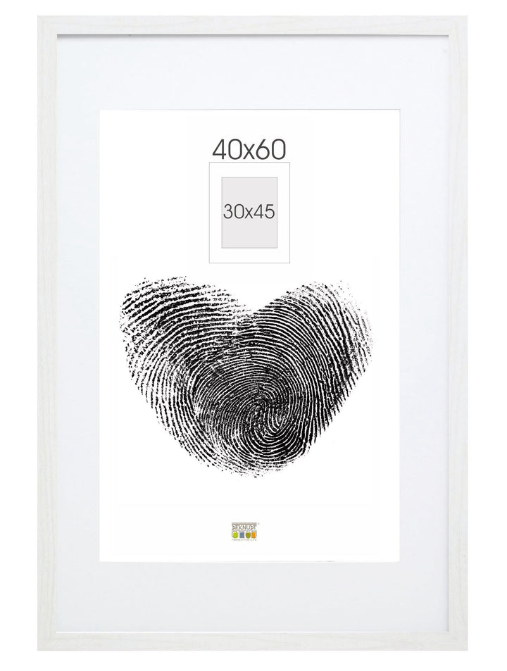 Deknudt Bilderrahmen, Holz, weiss, 40 x 60 cm, passt überall 30 x 45 cm Weiss 65 x 45 x 1,7 cm, Weis