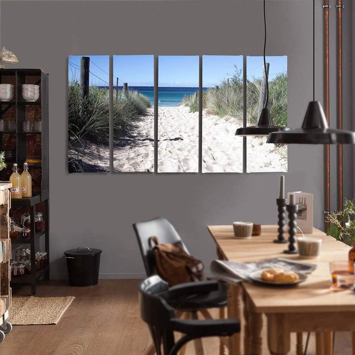 Feeby Bilder 5 Teile Düne 200x100 cm Typ C Wohnzimmer Schlafzimmer Büro Flur Küche Wandbilder Modern