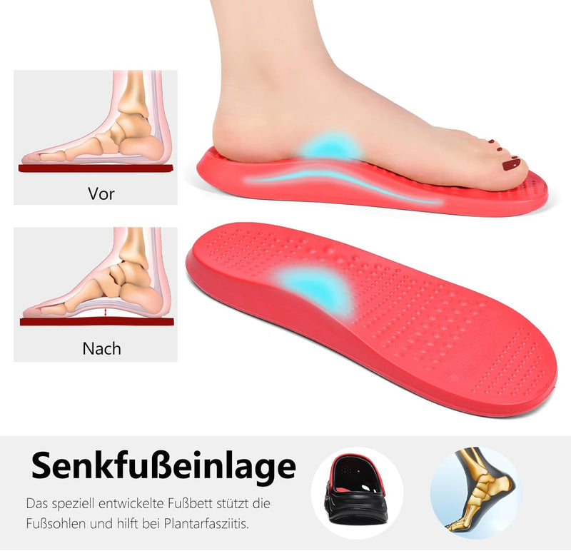 GULAKY Clogs & Pantoletten für Herren Gartenschuhe Orthopädische Schuhe Sandalen Damen Sommer Haussc