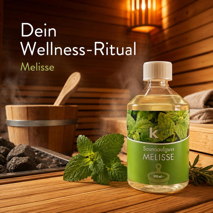 KK Sauna Aufguss Konzentrate PREMIUM | 500 ml Flasche | Made in Germany | Wellness für Zuhause | Mel