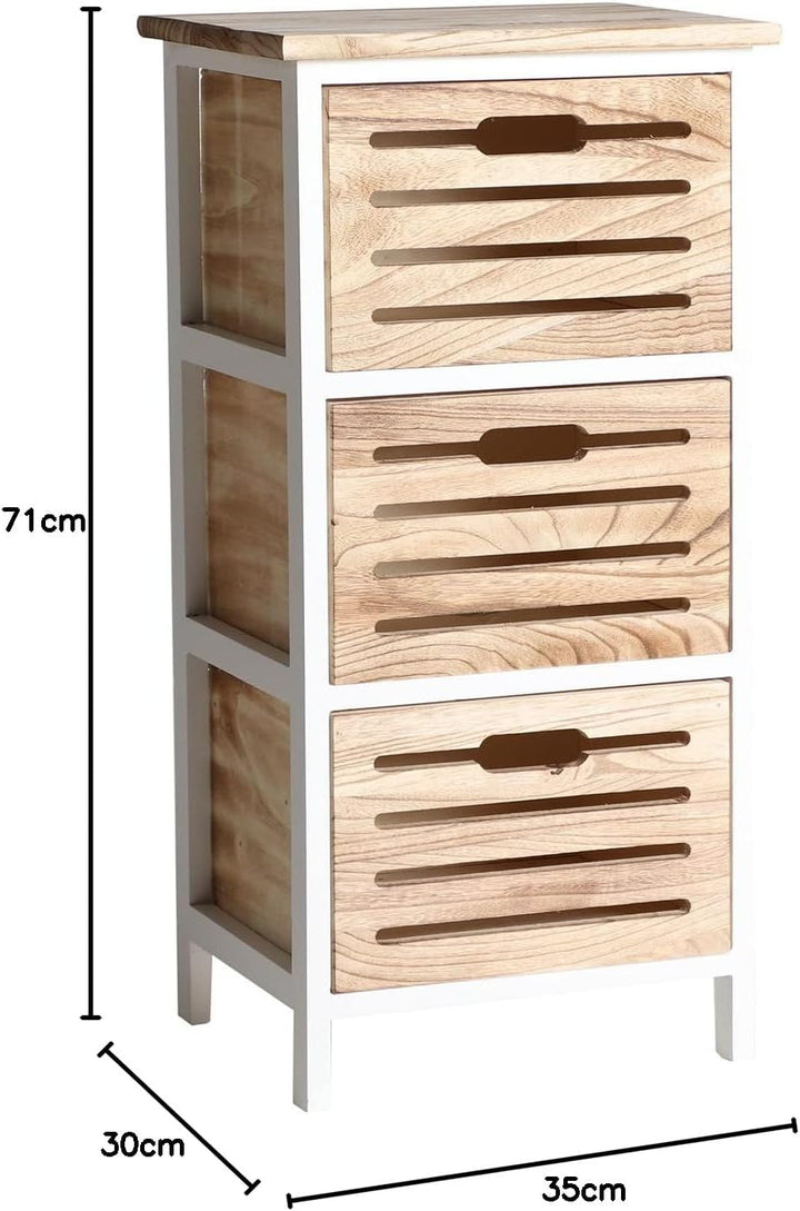 Lastdeco Mehrzweck-Beistelltisch, Paulownia Holz, 35x30x71 cm, 35x30x71 cm