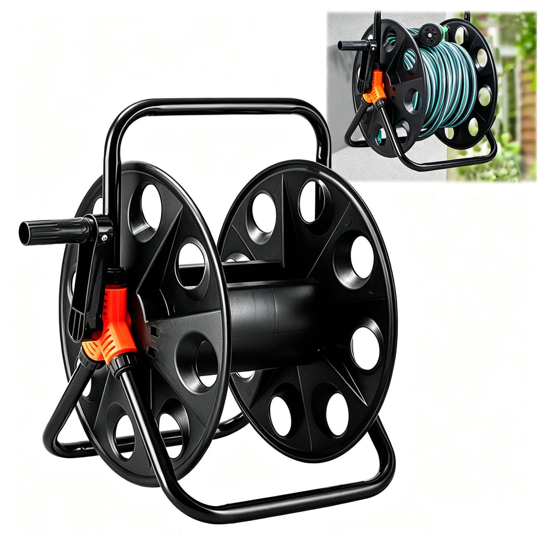 Gartenschlauch Trommel, Schlauchaufroller Metall für 50m Gartenschlauch