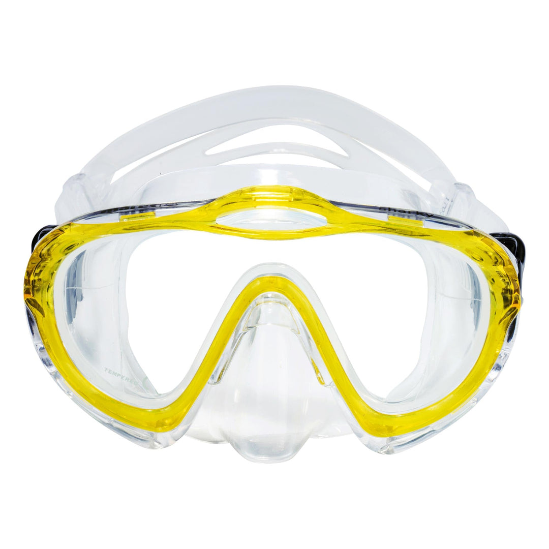 Mares Mask Sharky Taucherbrille Einheitsgrösse Gelb, Einheitsgrösse Gelb