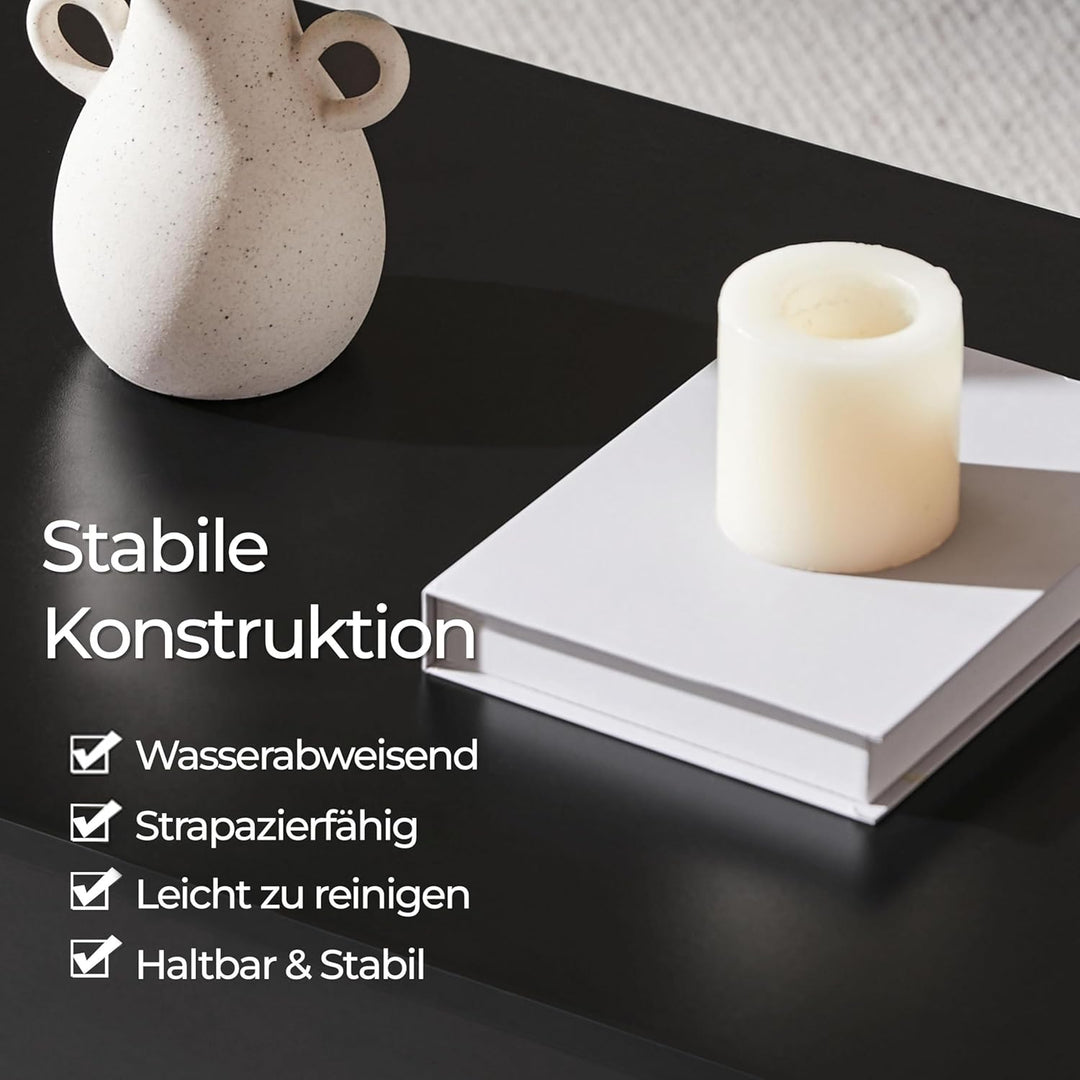 Yaheetech Couchtisch Kaffeetisch höhenverstellbar Wohnzimmertisch mit Ablagefach Sofatisch Beistellt