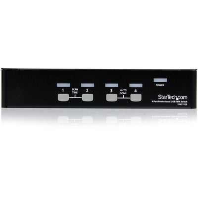 StarTech.com 4 Port VGA USB KVM Switch mit Hub - VGA KVM Umschalter für 4 PC's - Desktop KVM Switch