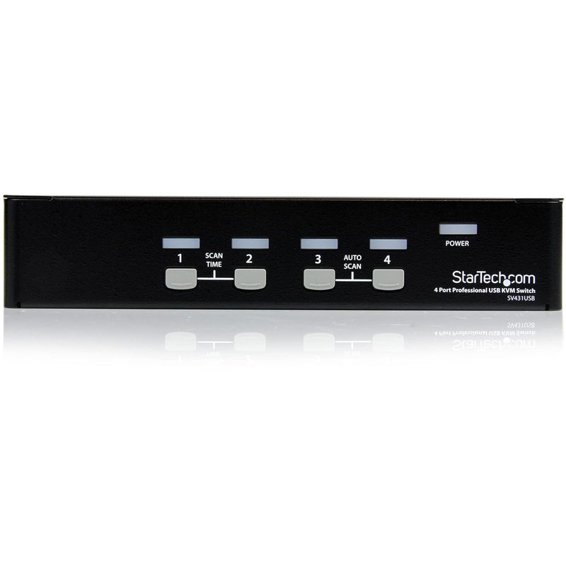 StarTech.com 4 Port VGA USB KVM Switch mit Hub - VGA KVM Umschalter für 4 PC&