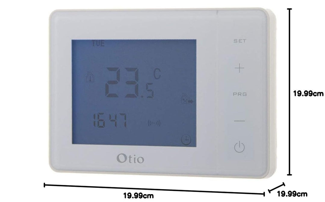 Thermostat programmable blanc