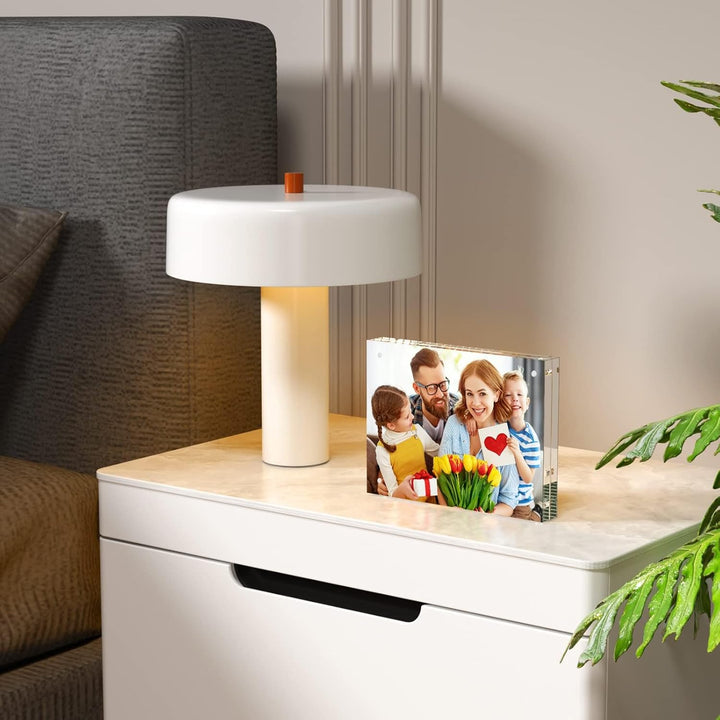 Niubee Acryl-Bilderrahmen, magnetisch, doppelseitiger Bilderrahmen, vertikal und horizontal, freiste