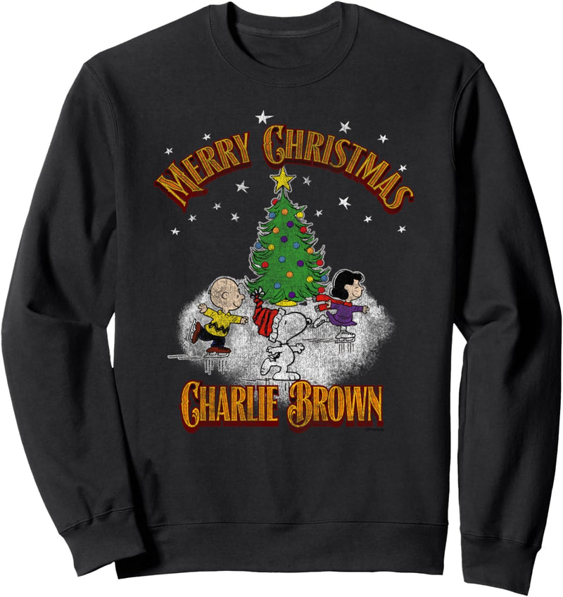 Peanuts Snoopy Charlie Brown Frohe Weihnachten Sweatshirt