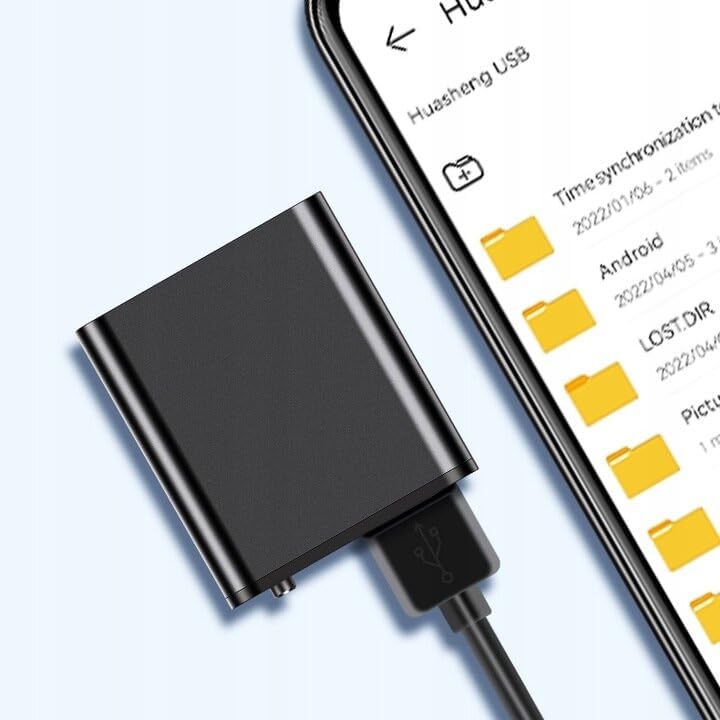 Mini Diktiergerät Q8 | 16GB Audio-Aufnahmegerät | Diktaphon mit Sprachaktivierung, 1536kbps HD Audio