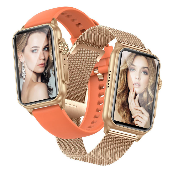 Smartwatch Damen mit Telefonfunktion 1,57 Zoll Fitnessuhr Damen mit 130 Sportmodi AI Voice IP68 Wass