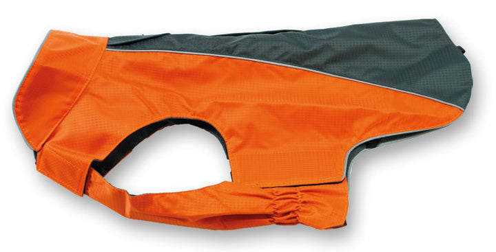 JEGGO Hundemantel Wasserdicht Allwetter Regen Jacke Hunde Weste XXS XXL (XL, Anthrazit/Orange) XL An