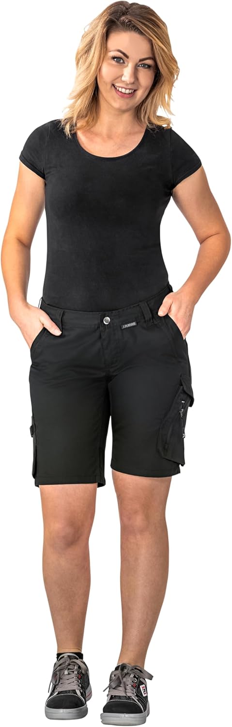 Planam Damen Norit Damen Bundhose Cargo (1er Pack) 52 Schwarz/Schwarz, 52 Schwarz/Schwarz