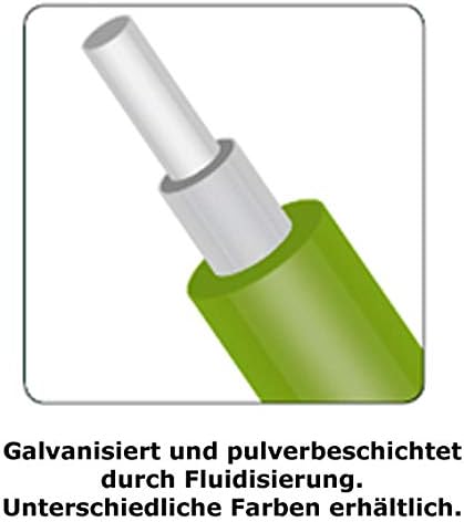 Garmix 25 Meter Maschendrahtzaun Gitterzaun Drahtzaun grün Höhe 60 cm Maschenweite 7,5 x 10 cm Garte