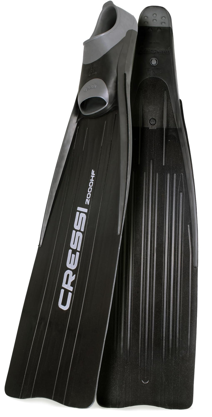 Cressi Gara - Lange Flossen für Apnoe / Freitauchen - High Performance 2000 HF Nero