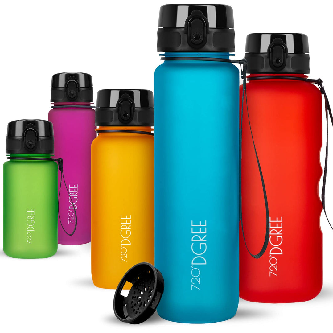720°DGREE Trinkflasche “uberBottle“ +Sieb - 350ml, 500ml, 650ml, 1000ml, 1,5l, 2l - BPA-Frei - Wasse