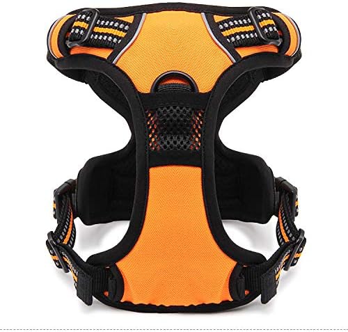 WINHYEPET Truelove Hundegeschirr No-Pull Reflektierendes verstellbar Haustiergeschirr mit 2 Leinencl