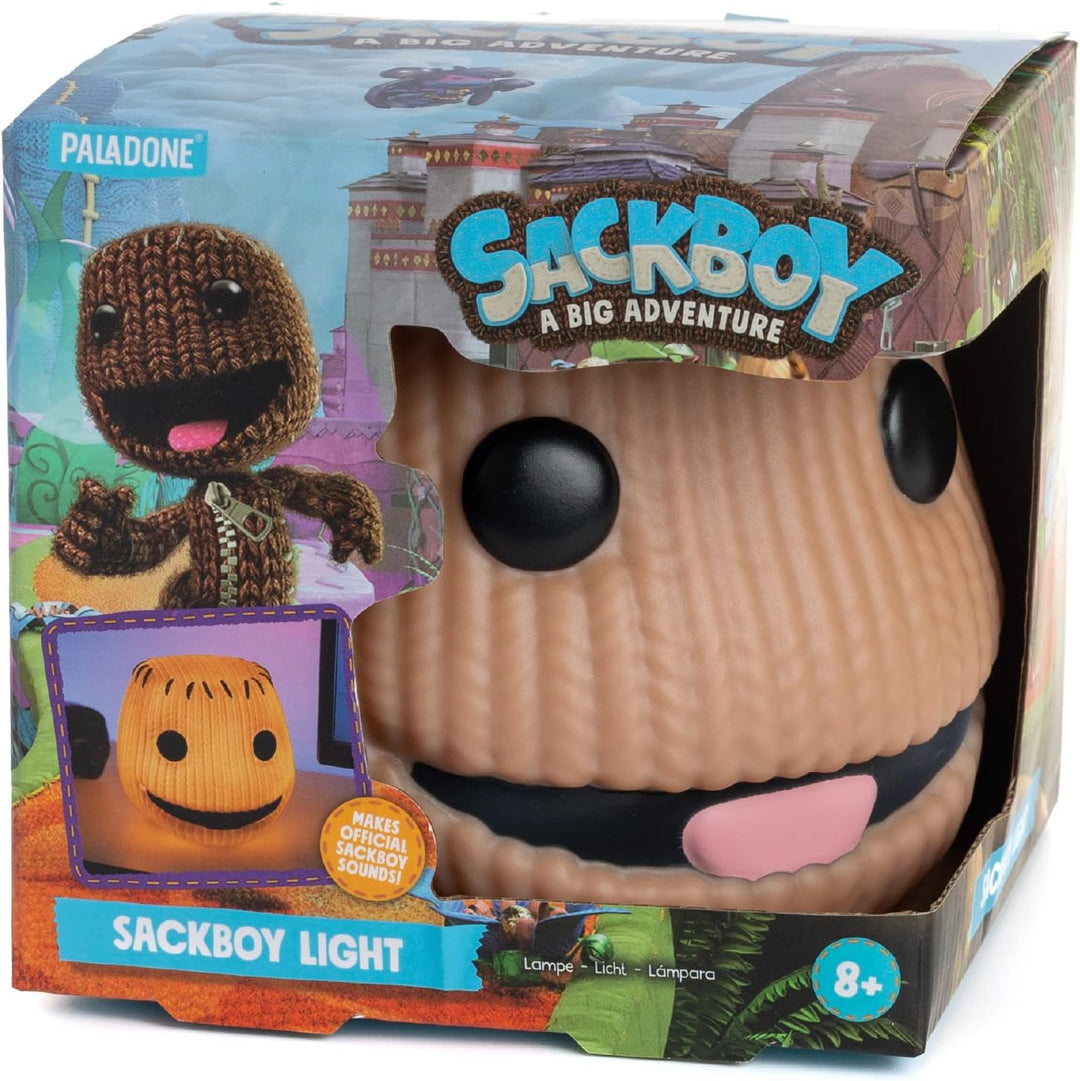 Sackboy Paladone Big Planet Leuchte mit Sound, PP8457LBP, Braun