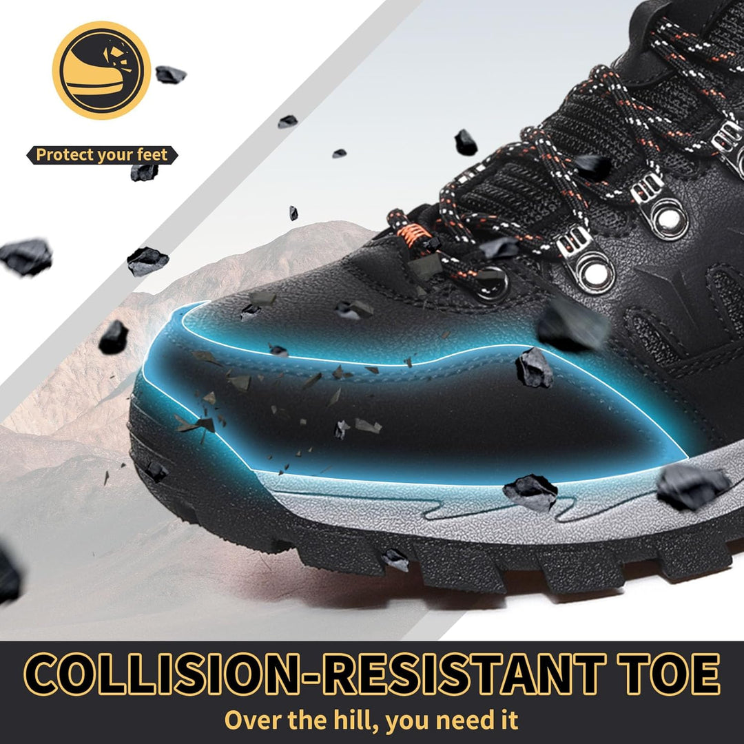 Littleplum Herren Wanderschuhe Winterschuhe Waterproof Wanderstiefel Outdoor Rutschfest High Top Tre