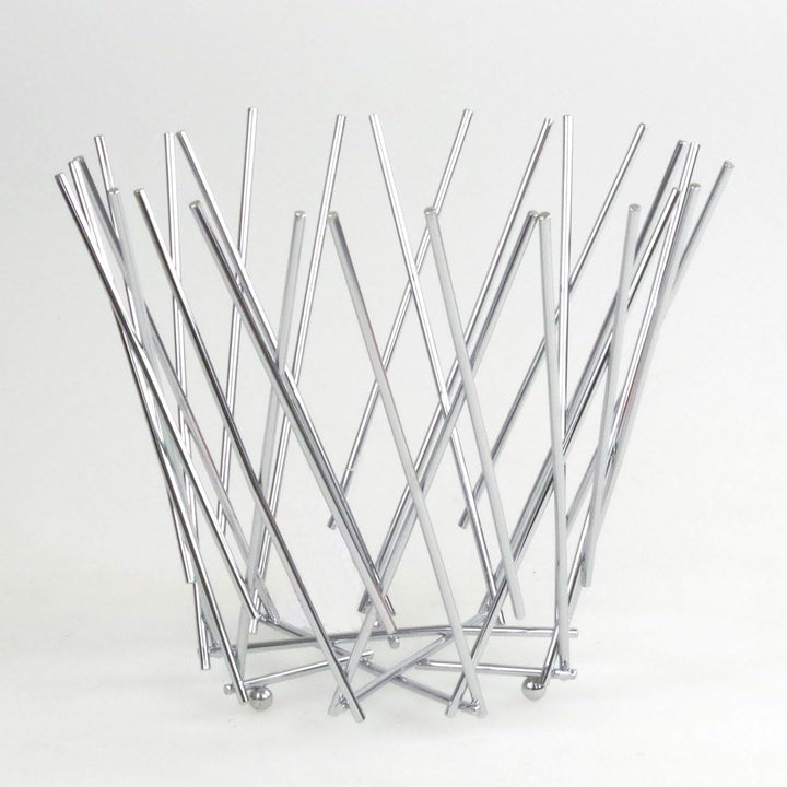 Früchtekorb Sticks verchromt. H.20 D.26cm