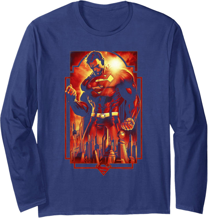 Superman Metropolis Deco Langarmshirt