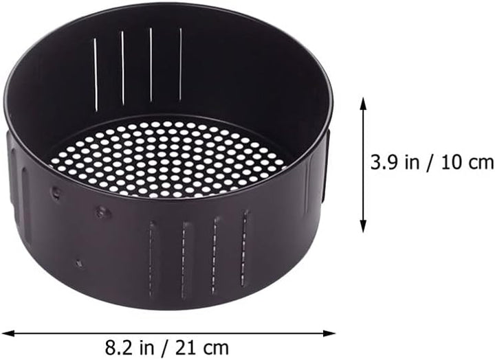 YARNOW Fritteusenkorb Luftfritteuse Korb 3. 5L Frittierkorb Heissluftfritteuse Ersatzkorb Zubehör Ni