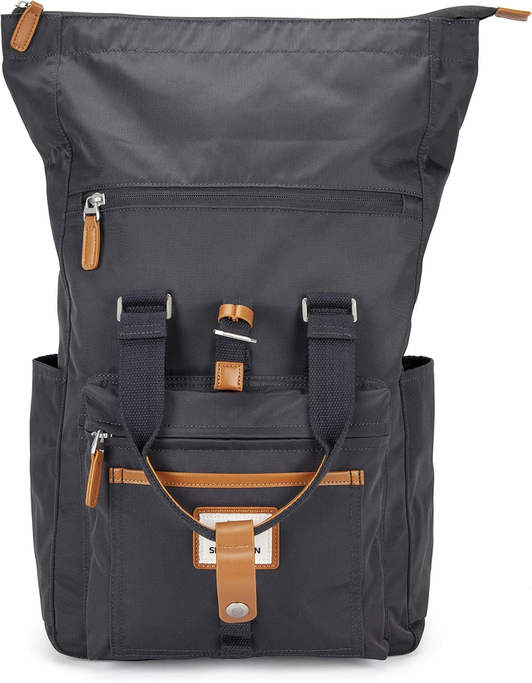 SEVENTEEN LONDON – Moderner und stilvoller ‘Canary Wharf’ Rucksack mit einem klassischen gefalteten