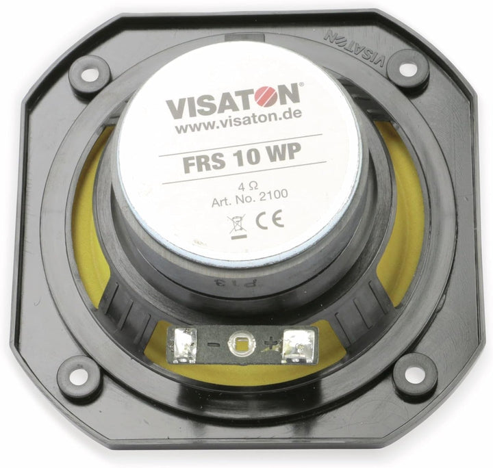 Visaton 2100 Lautsprecher FRS 10 WP 4 Ohm schwarz, 4 S, schwarz