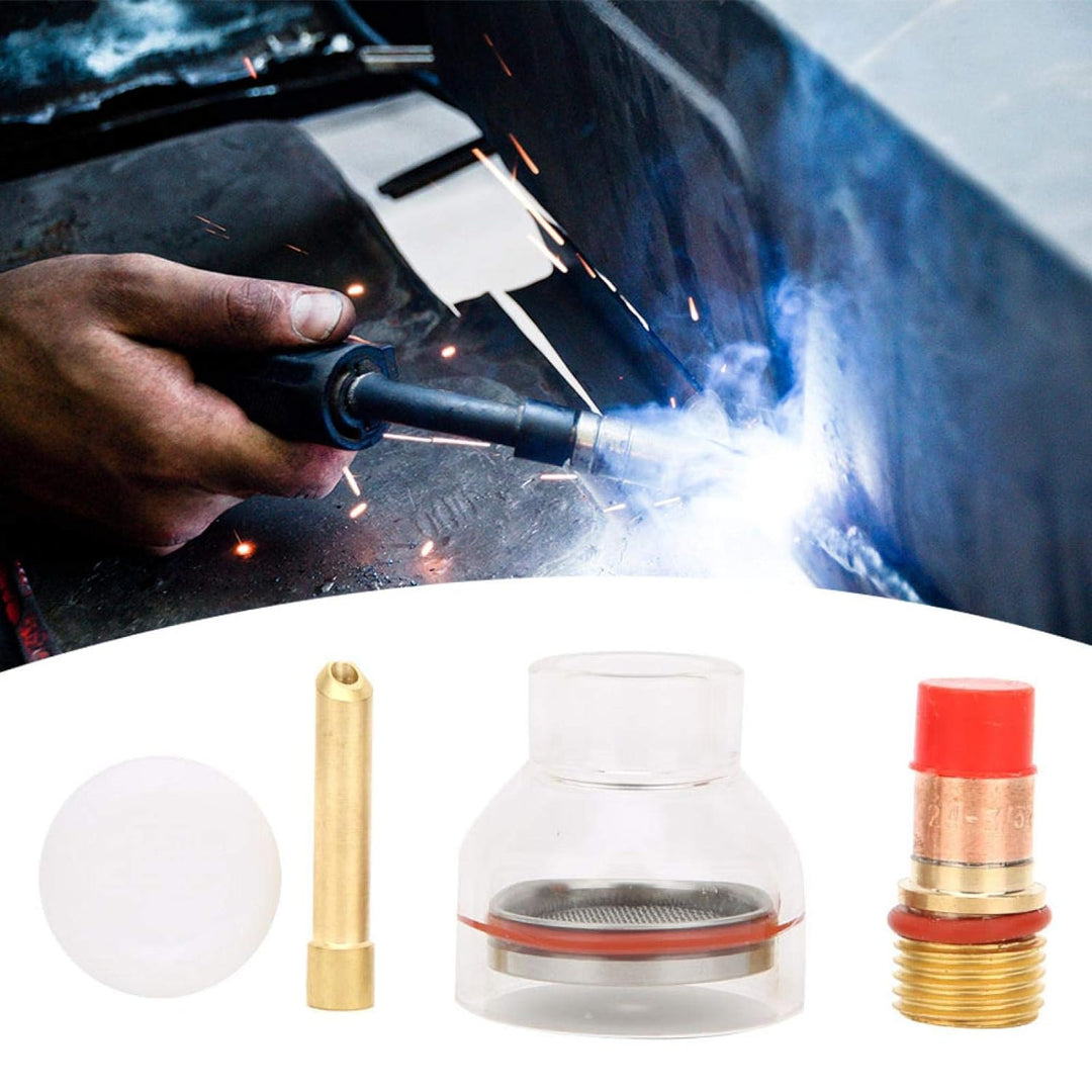 Zubehör für WIG-Schweissbrenner-Kit, WIG-Brenner-Gaslinsen-Spannzangen-Glasschale, Kupfer-Spannzange