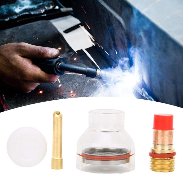 Zubehör für WIG-Schweissbrenner-Kit, WIG-Brenner-Gaslinsen-Spannzangen-Glasschale, Kupfer-Spannzange