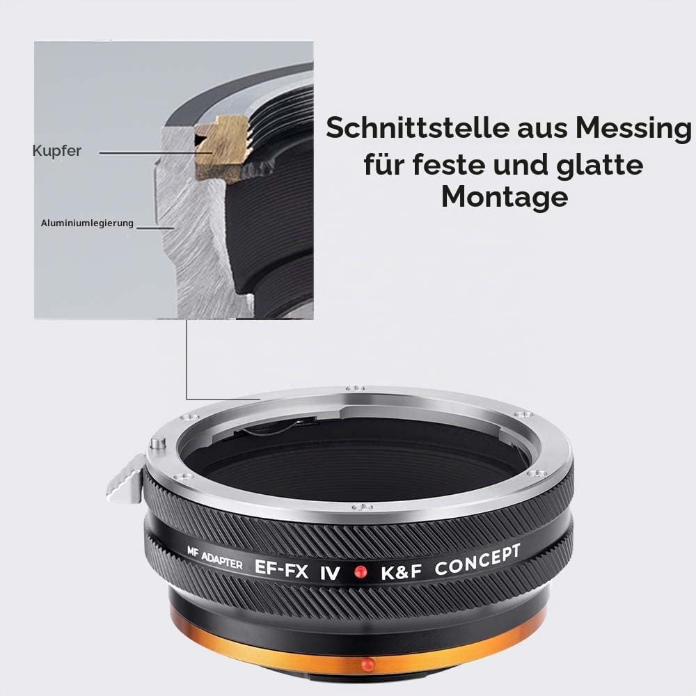 K&amp;F Concept EF/EF-S auf FX IV PRO Objektivhalterungsadapter mit Blendensteuerungsring, kompatibel mi
