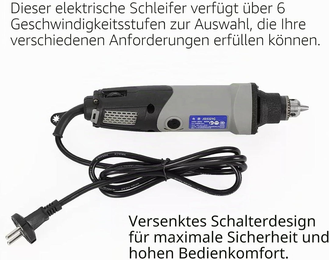 Multifunktionswerkzeug 400W - Sechs Geschwindigkeitsmodi, 5000-28000 U/min, für Schneiden, Schleifen