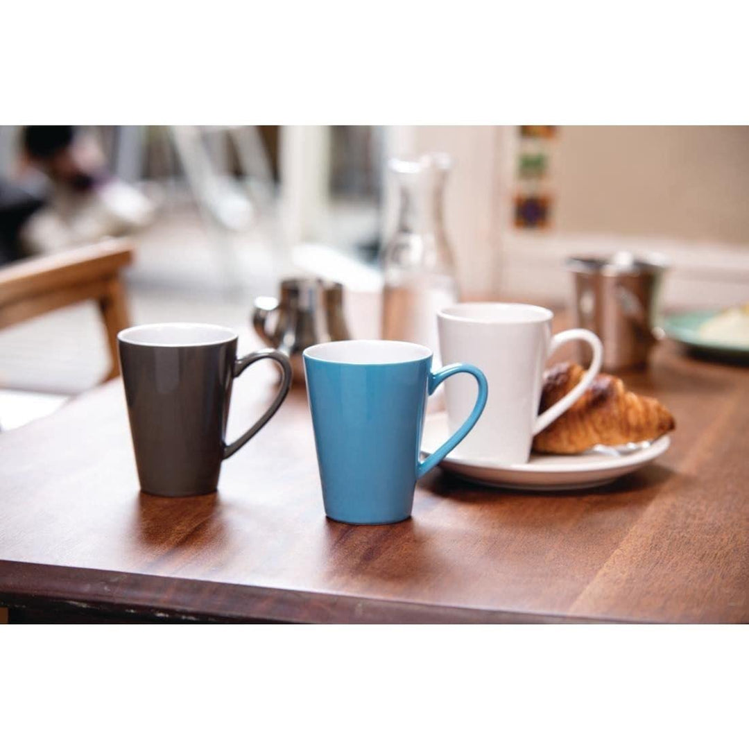 Olympia GL487 Café Latte Cup, 340 ml, 12 oz, Weiss (12 Stück)