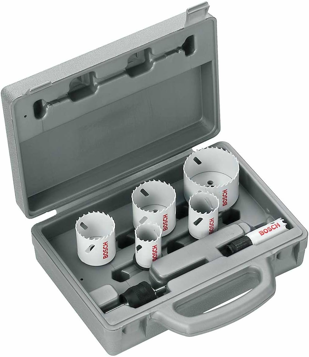 Bosch Professional 6 tlg. Lochsäge HSS BiM Progressor for Wood & Metal Set Sanitär (für rostfreien E
