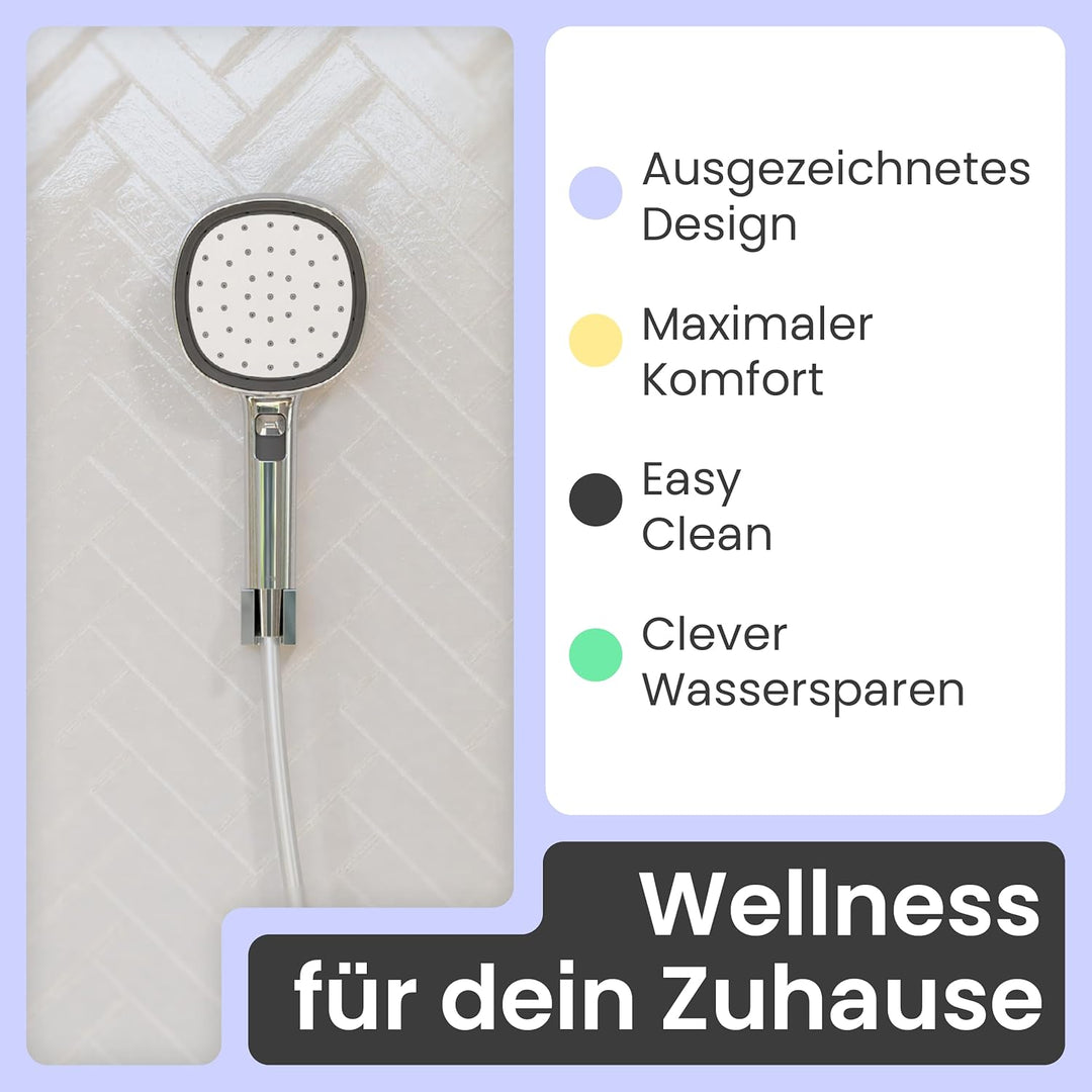 instmaier Cleo | Handbrause | Duschschlauch | iF Design Award |Chrom/Weiss Chrom / Weiss, Chrom / We