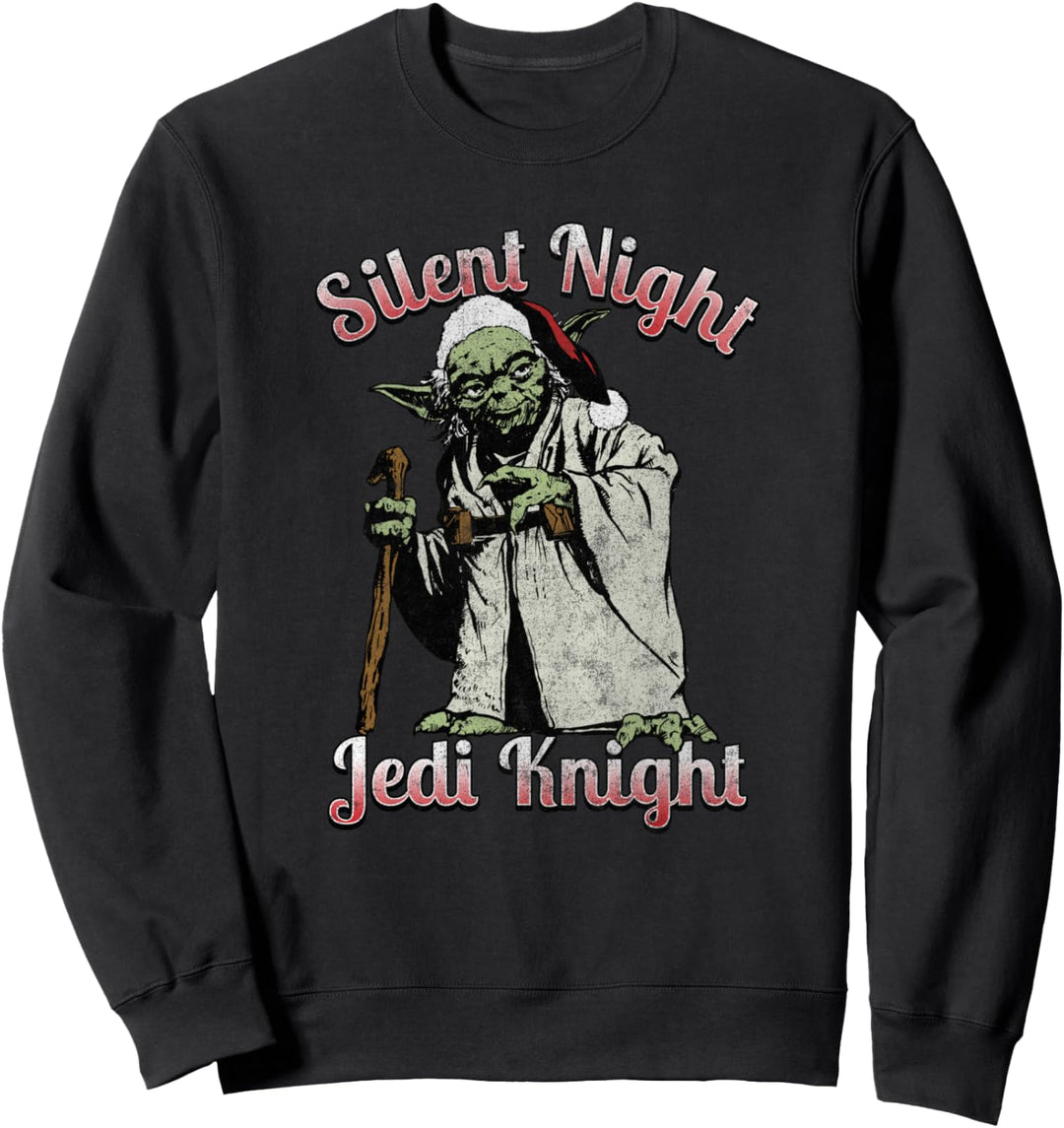 Star Wars Christmas Santa Yoda Silent Night Jedi Knight Sweatshirt