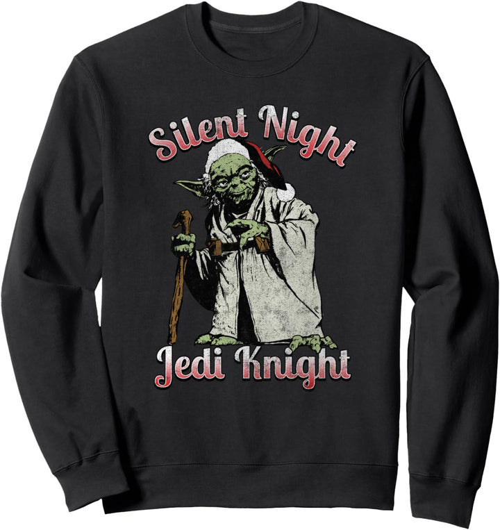 Star Wars Christmas Santa Yoda Silent Night Jedi Knight Sweatshirt