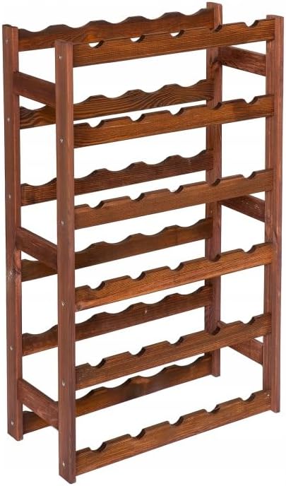 Weinregal Holz 30 Flaschen Braun 53x86x25 cm Wine Rack Regal Flaschenregal Weinflaschenregal Getränk