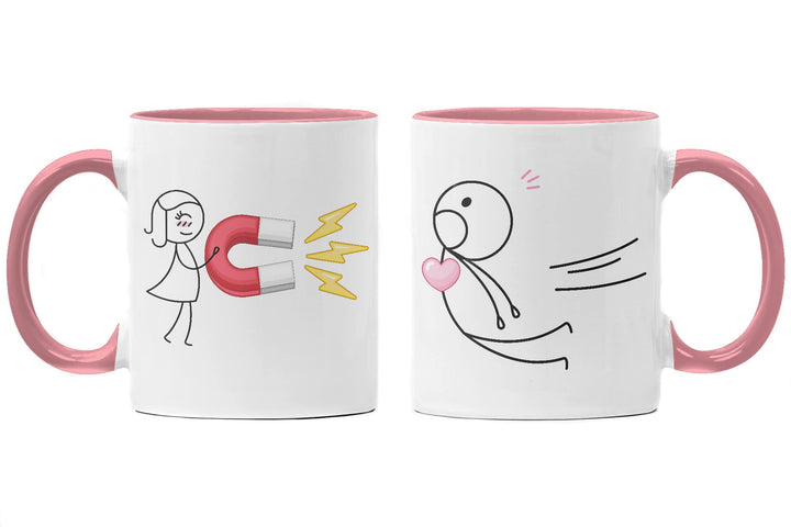 Trendation - Partnertassen Tassen Set Geschenk Sie und Ihn Liebe Valentinstag Kaffeetassen Lustig Fr