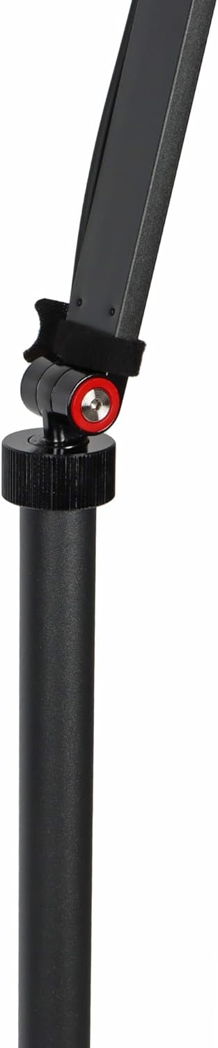 Halbmond-Bodenfülllicht 20W LED Beauty Licht dimmbar 360° drehbar Telefonhalter Stativ HD-M2X Black