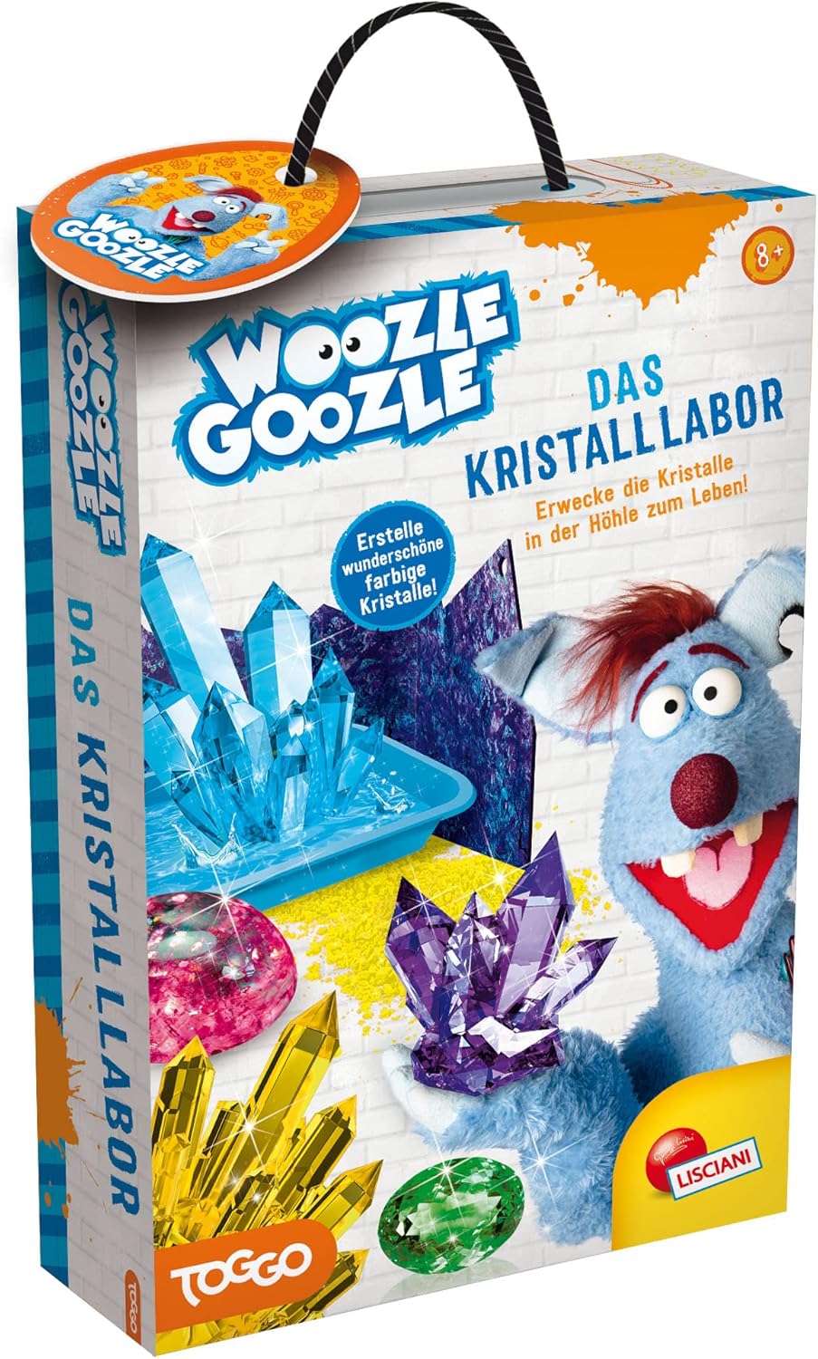 Lisciani - WOOZLE GOOZLE - Das Kristalllabor - Experimentierkasten für Kinder - Ab 8 Jahren - Bringe