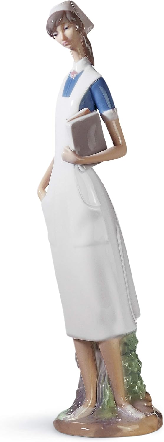 LLADRÓ Figur Krankenschwester. Schwester. Porzellan.