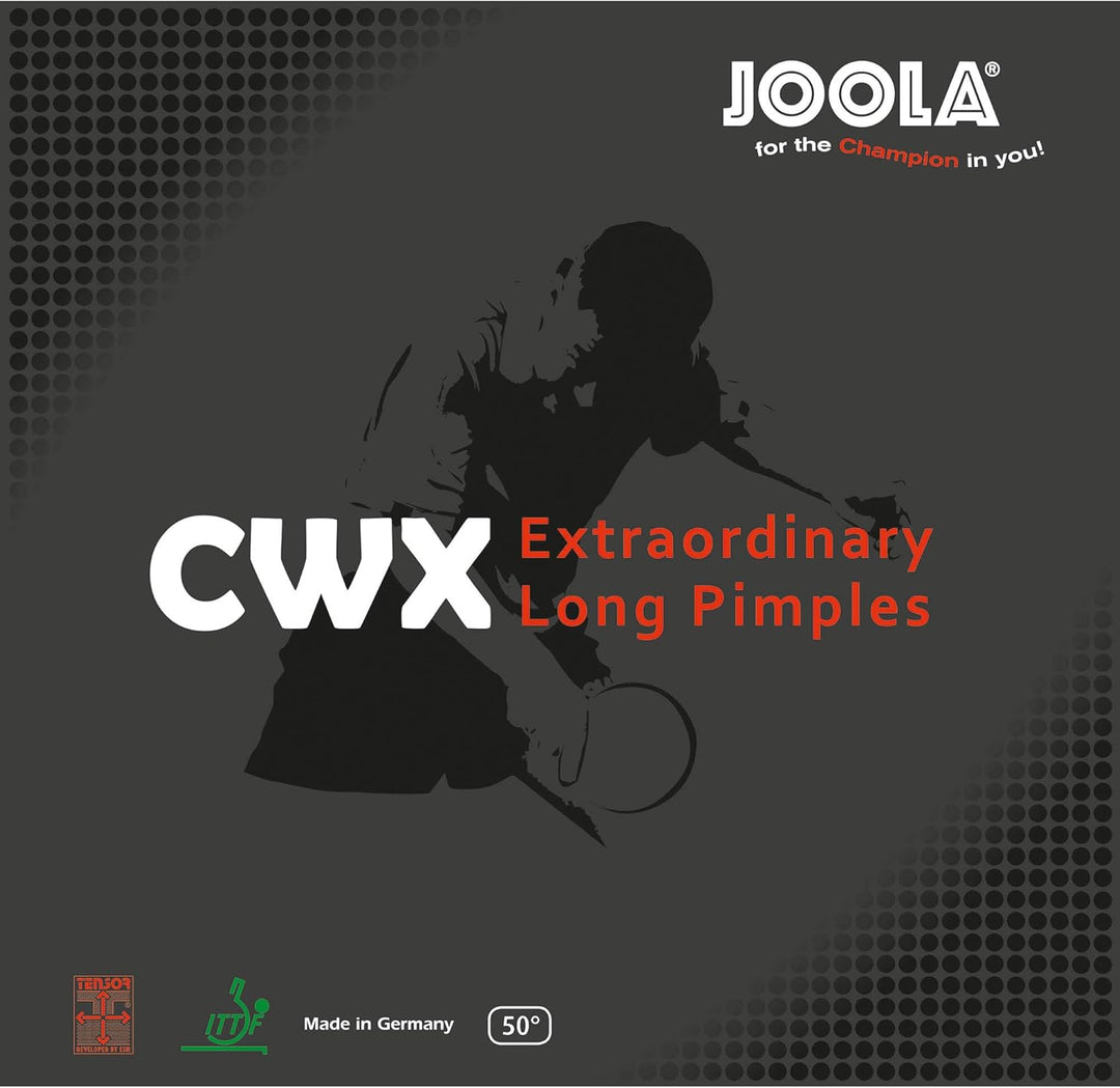 JOOLA Belag CWX, schwarz, 0,9 mm