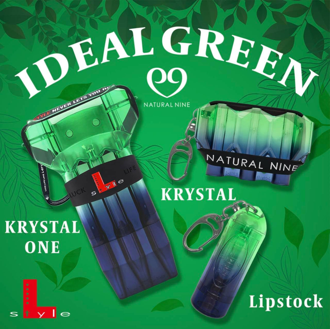 L-Style - Lipstock - Spitzencase - N9 Twin Color Farbe Grün - Schwarz