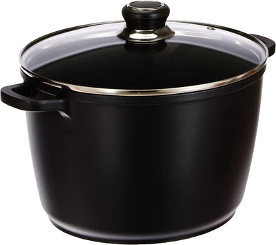 Karl Krüger 81195D Universaltopf Delta mit Glasdeckel, Schwarz, 24cm, 6.1L