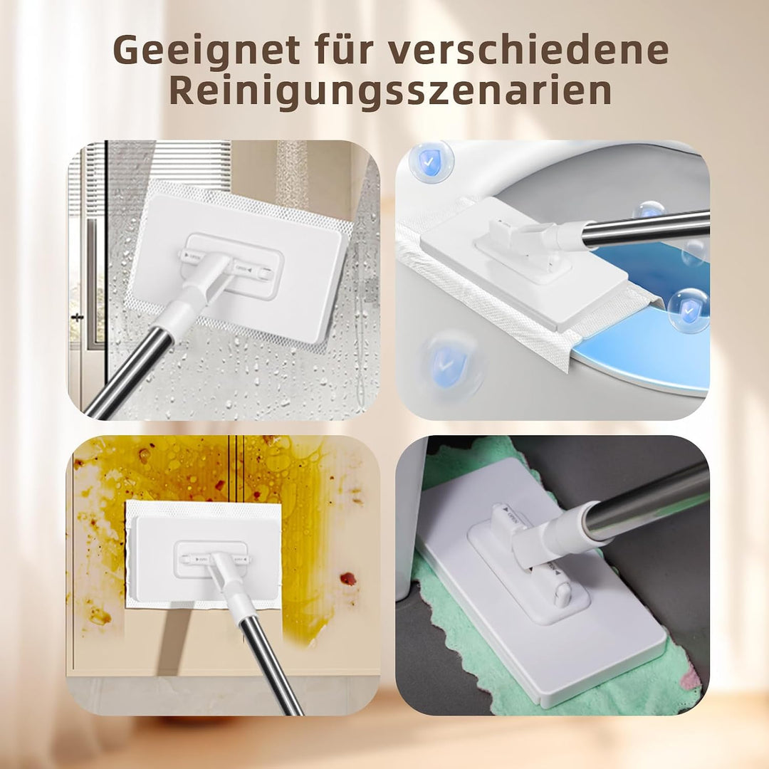 Mini Wischmopp mit Druckklemmsystem und EIN-Knopf-Bezugswechsel.Mopp Zum Bodenwischen Wird mit 10 wi