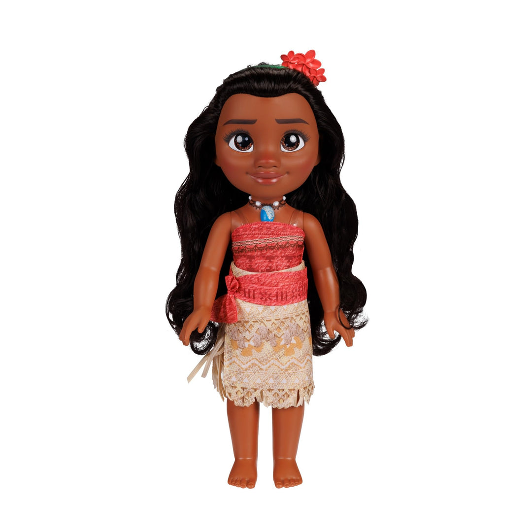 Disney Princess Vaiana Puppe 35cm, reflektierende Glitzeraugen, bewegliche Gelenke, ausziehbares Out