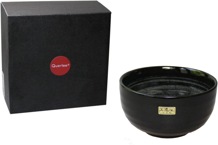 Quertee - Matcha Set - 2 x Original japanische Matcha Schale Aqua - 400 ml PLUS Matcha Besen Chasen