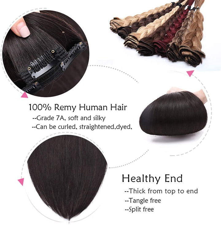 SEGO Clip in Extensions Echthaar 8 Tressen Doppelt Tressen Haarverlängerung 100% Remy Human Haar für