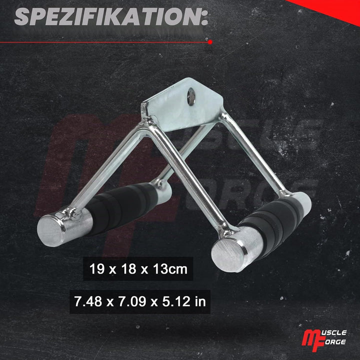 MuscleForge® Aufsatz für Latzug, Seilzug, Griff mit Drehbarem für Kabelmaschine, Kabelzug Griff für